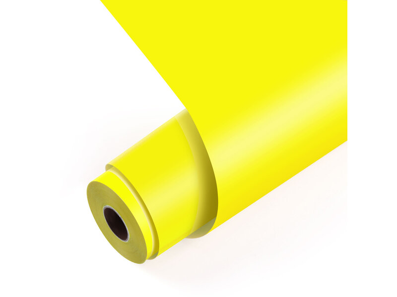 LOKLiK Permanent Adhesive Vinyl Matte - Lemon Yellow - 30.5 x 180 cm