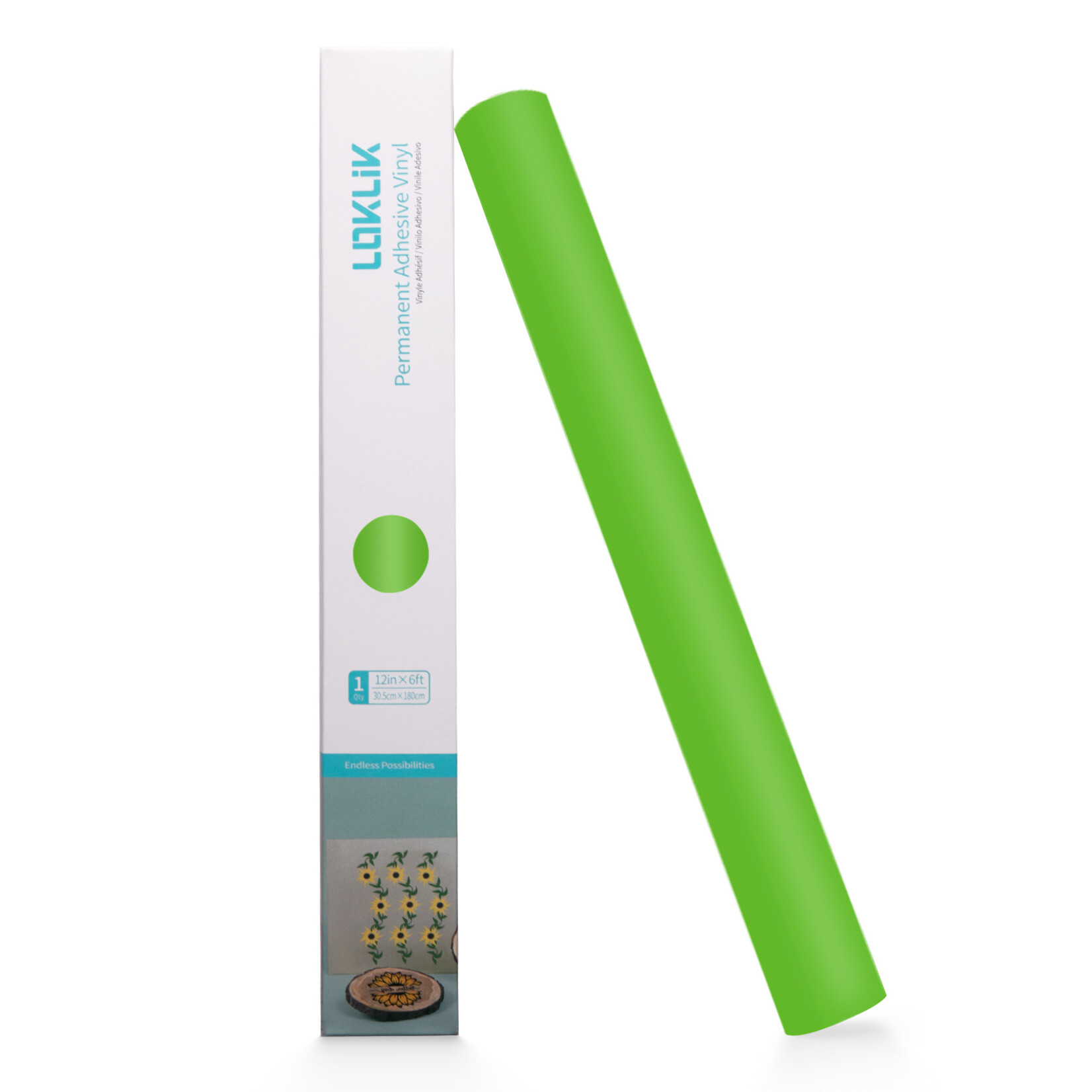 LOKLiK Permanent Adhesive Vinyl Matte - Apple Green - 30.5 x 180 cm