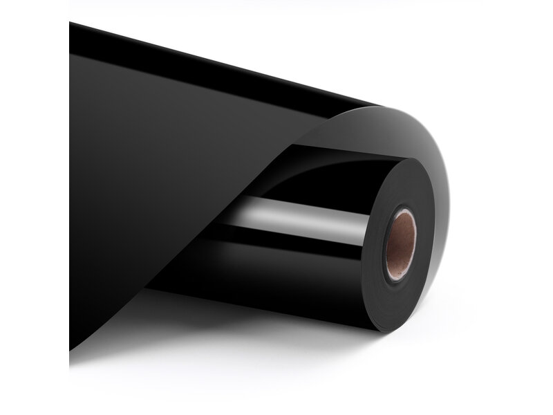 LOKLiK Permanent Adhesive Vinyl Glossy - Black - 30.5 x 180 cm