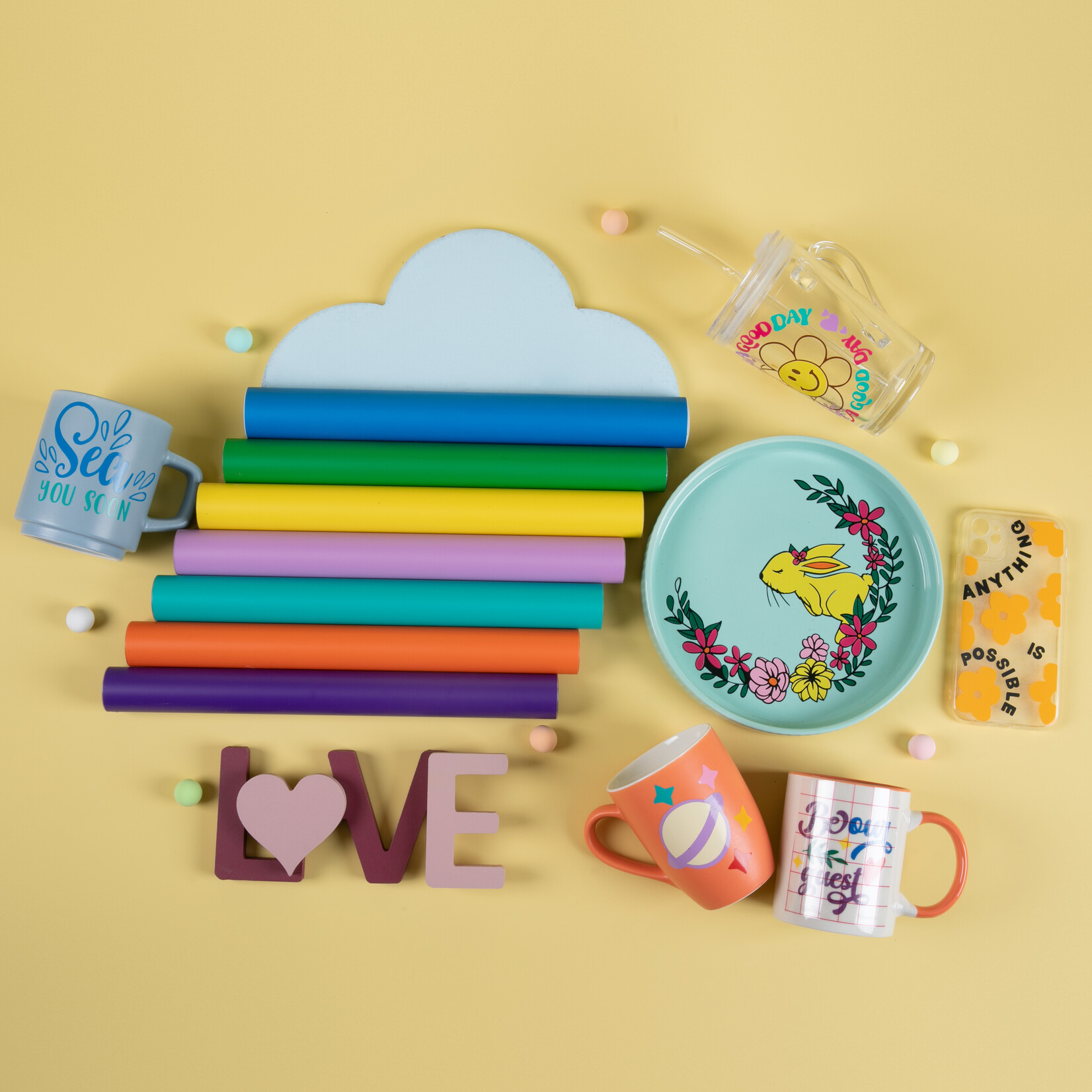 LOKLiK Permanent Adhesive Vinyl Glossy - Black - 30.5 x 180 cm