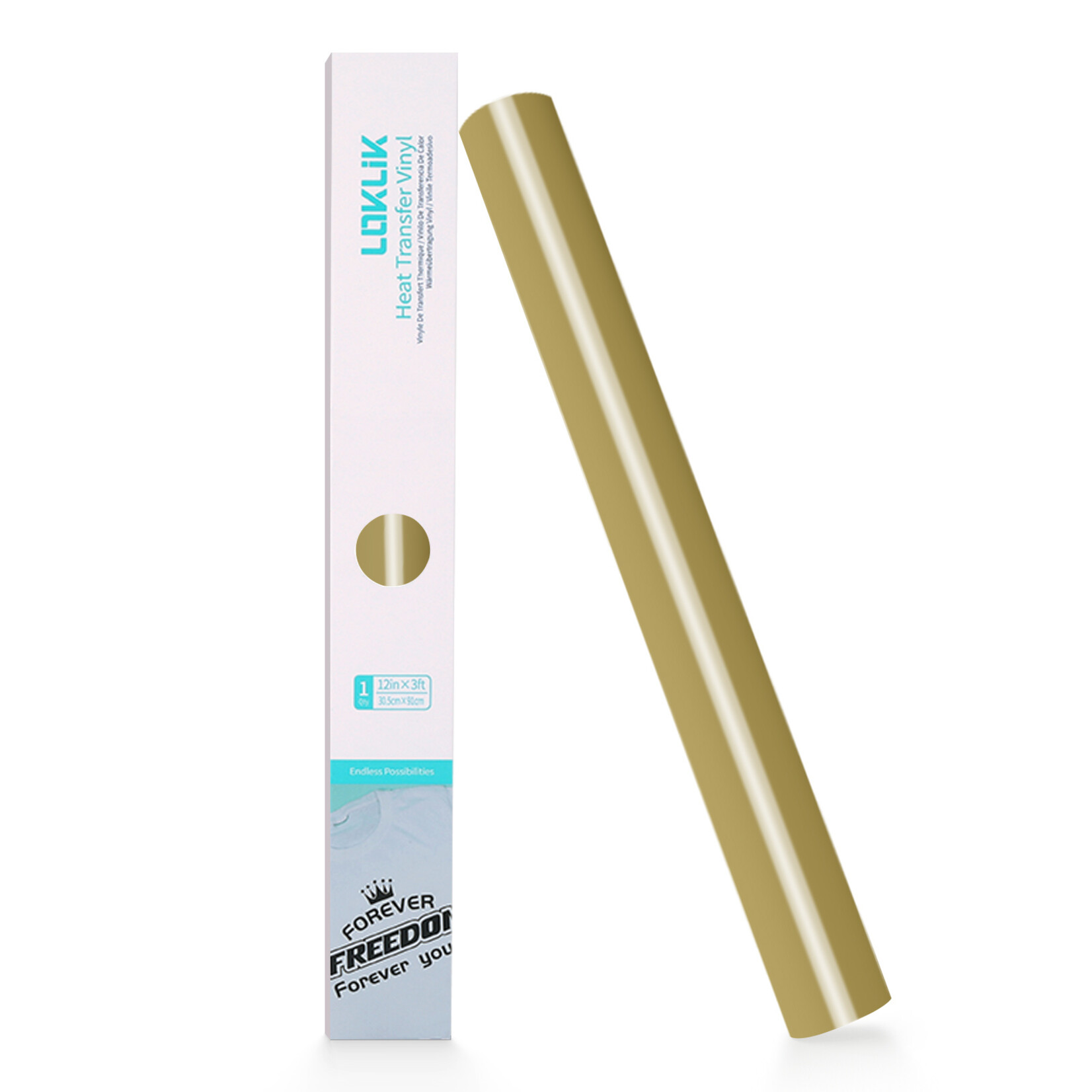 LOKLiK Heat Transfer Vinyl Basic - Golden - 30.5 x 180 cm