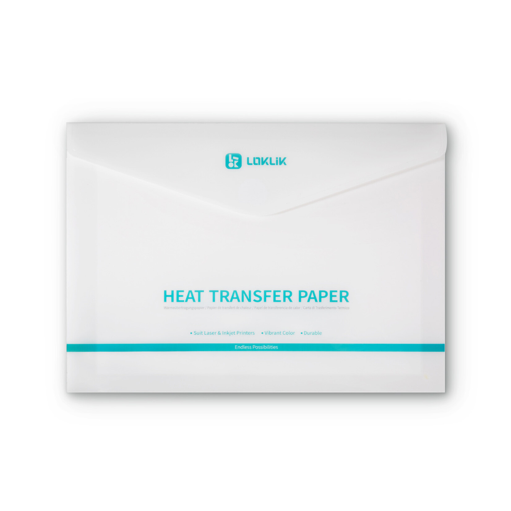 LOKLiK Heat Transfer Paper Sheet - Light - 8 Pack
