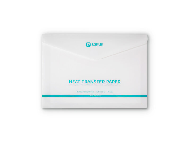 LOKLiK Heat Transfer Paper Sheet - Light - 8 Pack