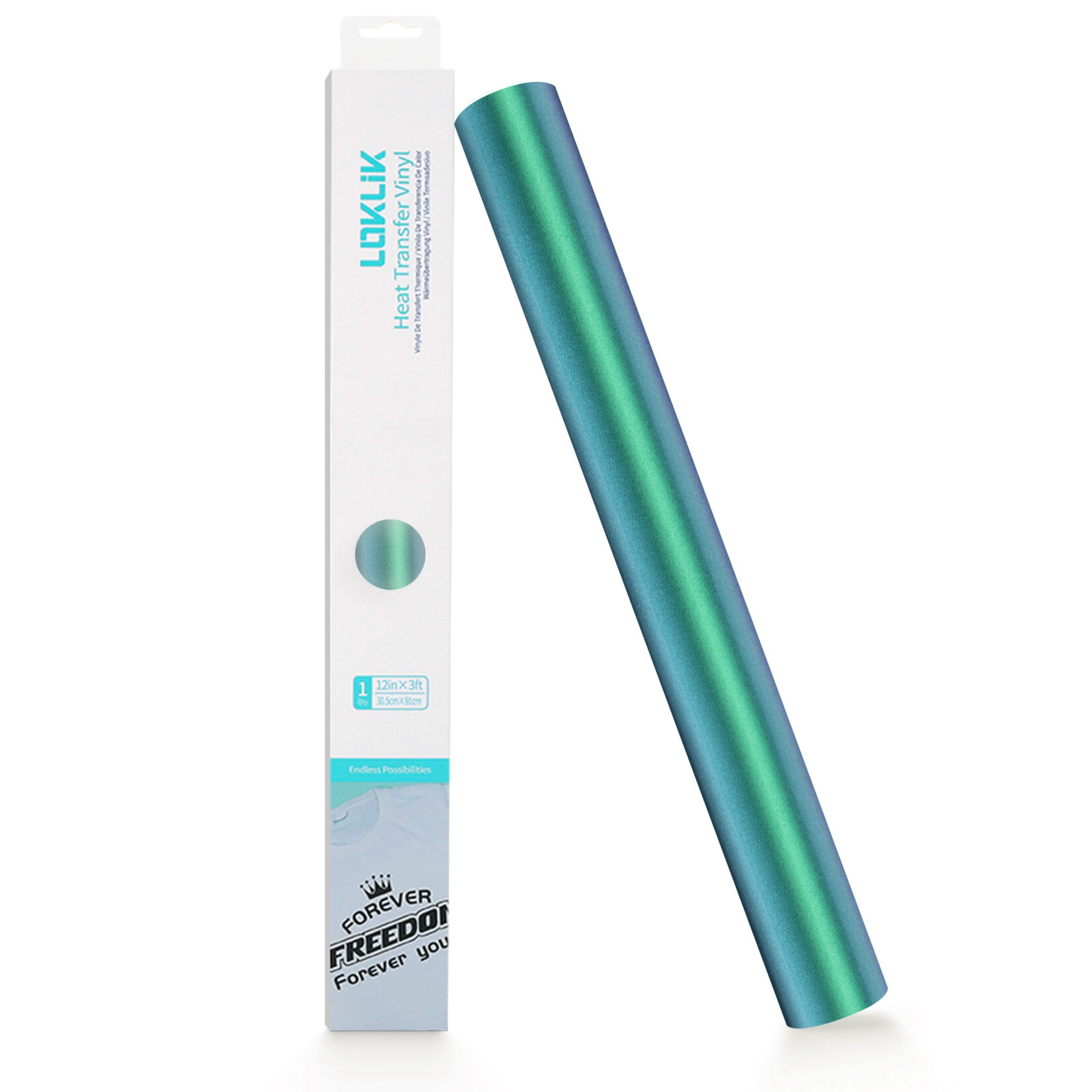 LOKLiK Heat Transfer Vinyl Chameleon - Gold to Green - 30.5 x 90 cm