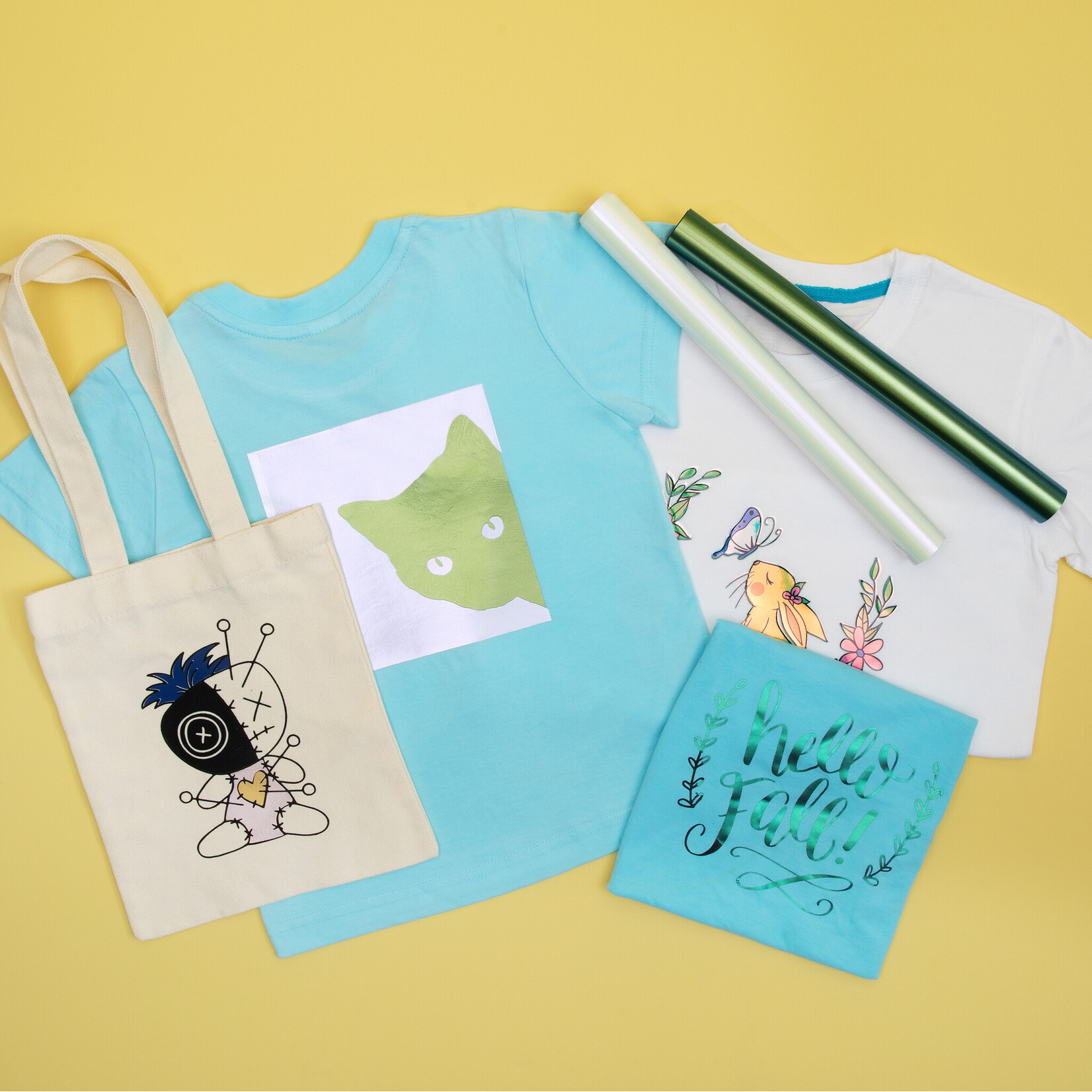 LOKLiK Heat Transfer Vinyl Chameleon - Gold to Green - 30.5 x 90 cm