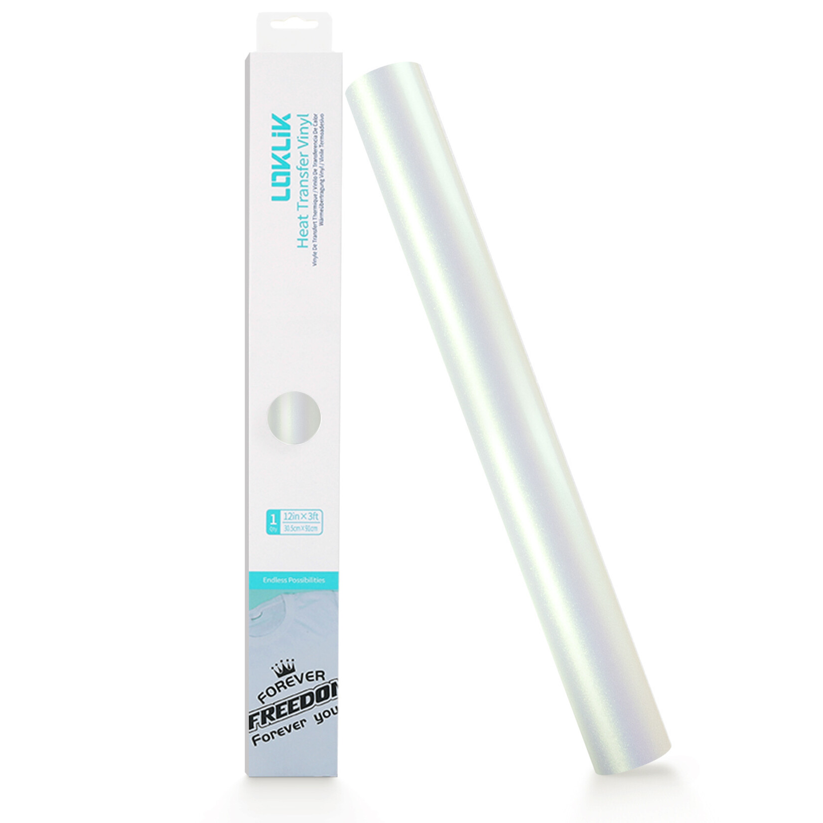 LOKLiK Heat Transfer Vinyl Chameleon - White to Red - 30.5 x 90 cm