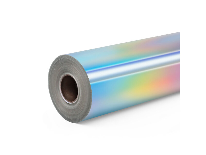 LOKLiK Permanent Adhesive Vinyl Holographic - Iridescent Silver - 30.5 x 90 cm