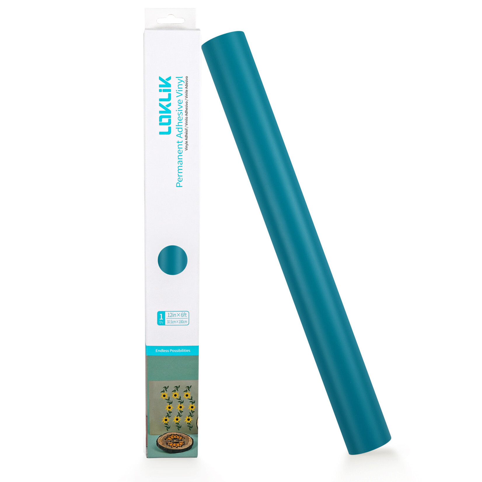 LOKLiK Permanent Adhesive Vinyl Matte - Teal - 30.5 x 180 cm
