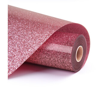 LOKLiK Heat Transfer Vinyl Glitter - Pink - 30.5 x 90 cm