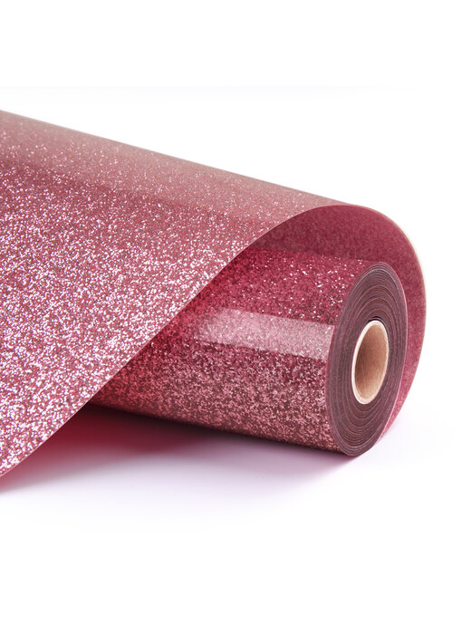 LOKLiK Heat Transfer Vinyl Glitter - Pink - 30.5 x 90 cm