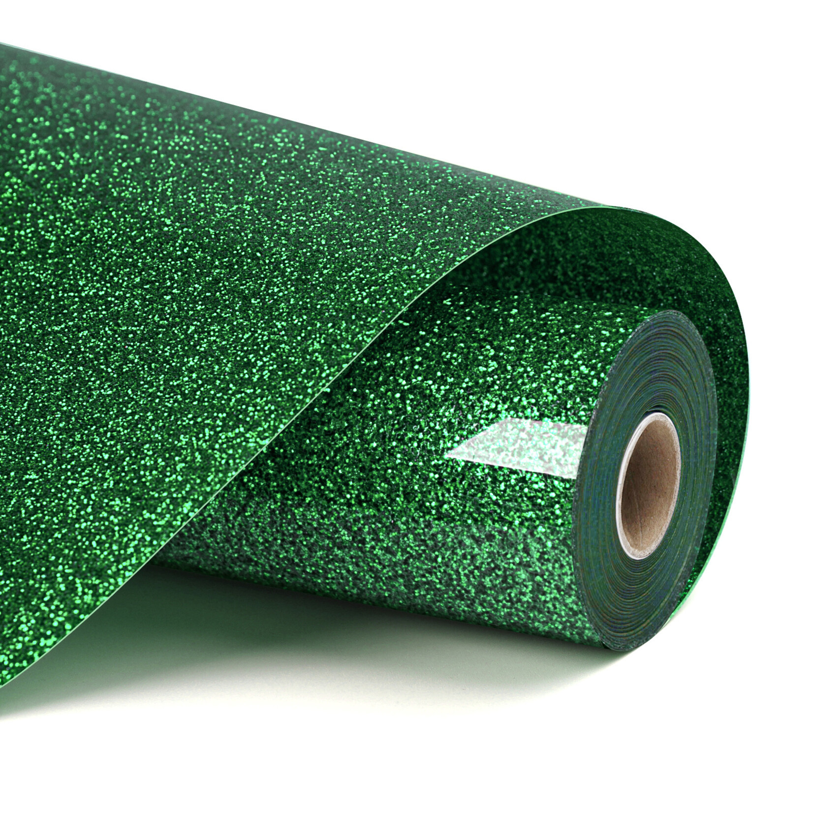 LOKLiK Heat Transfer Vinyl Glitter - Green - 30.5 x 90 cm