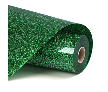 LOKLiK Heat Transfer Vinyl Glitter - Green - 30.5 x 90 cm