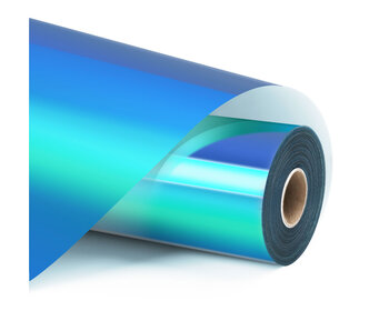 LOKLiK Permanent Adhesive Vinyl Holographic - Aqua Blue - 30.5 x 90 cm