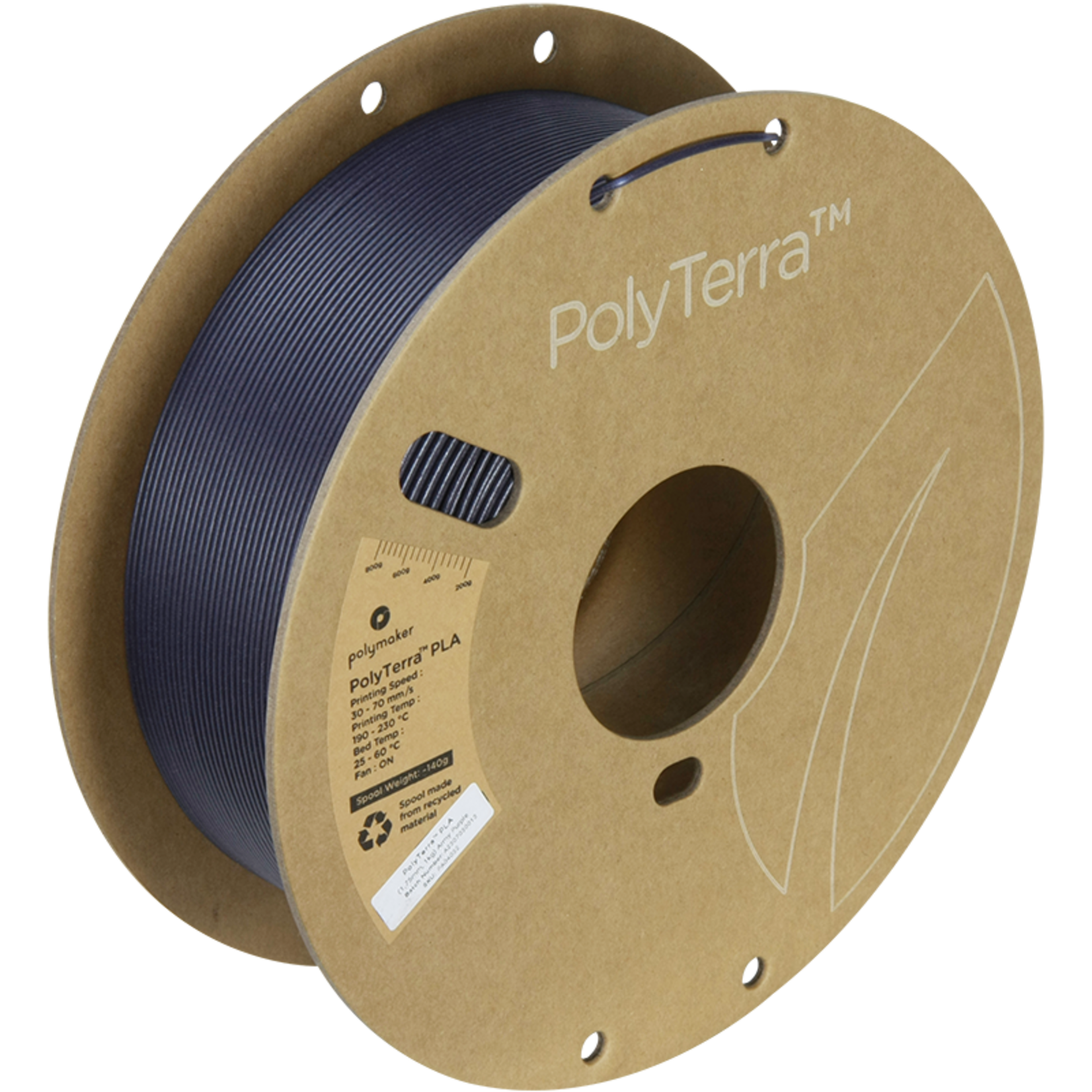 Polymaker PolyTerra PLA - Morado militar