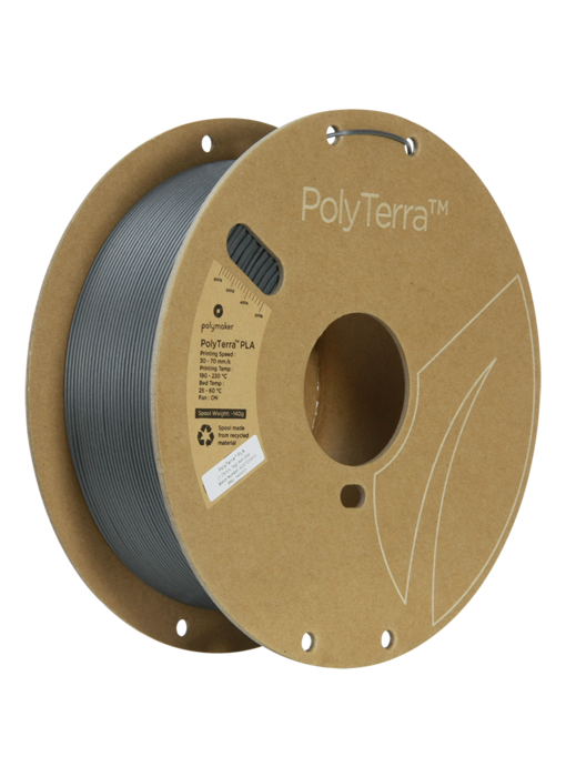 Polymaker PolyTerra PLA Ash Grey 1.75 Op = Op