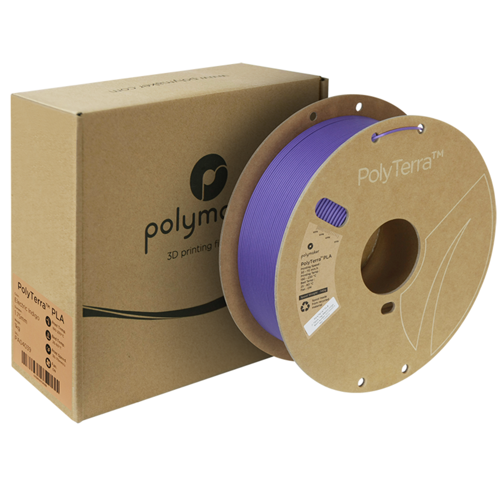 Polymaker PolyTerra PLA Electronic Indigo 1,75