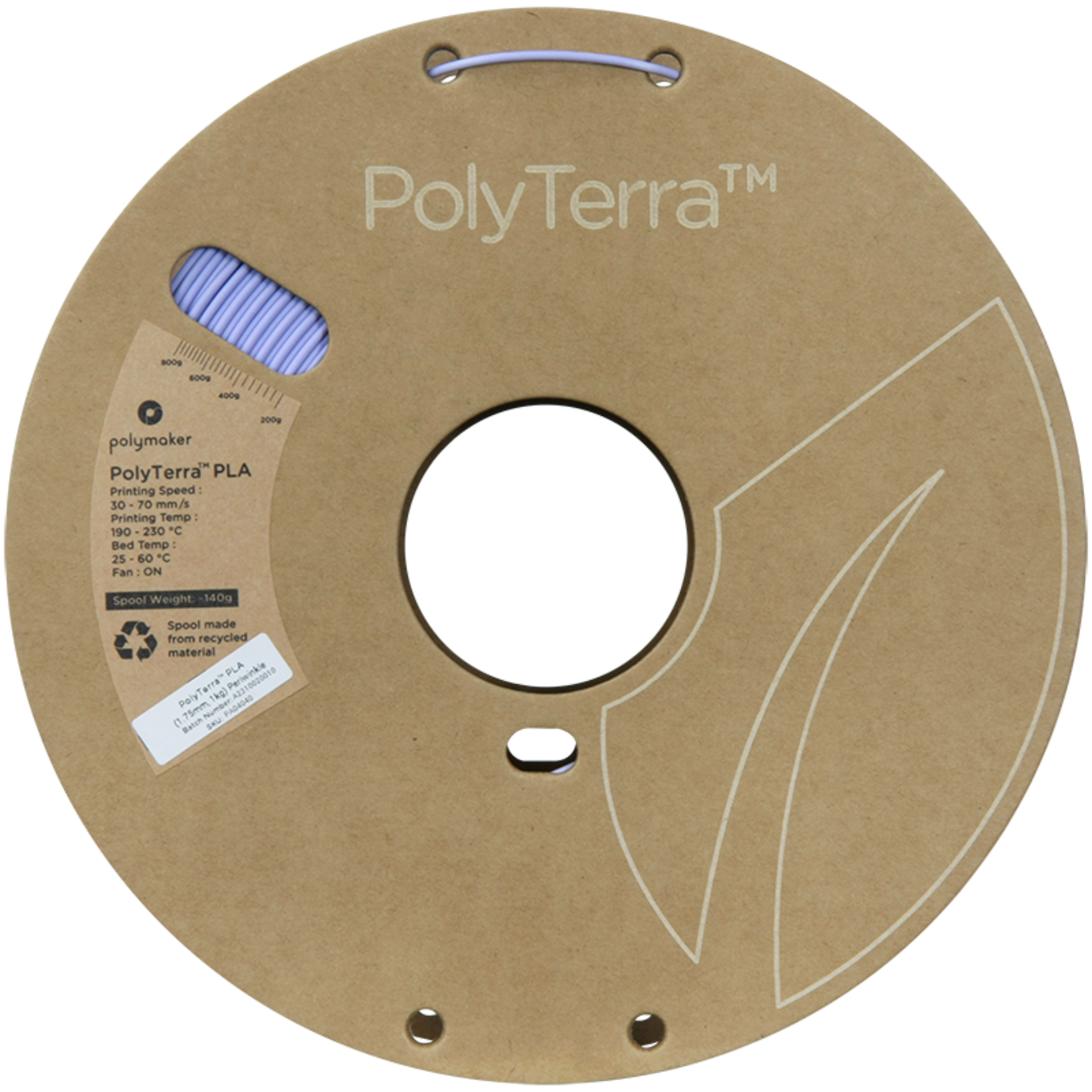 Polymaker PolyTerra PLA Periwinkle 1,75