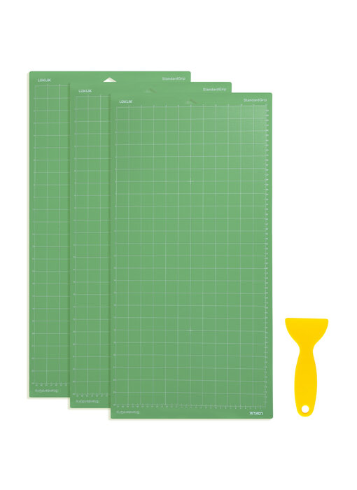 LOKLiK Cutting Mat 3 Pack - Green Standard Grip 30.5 x 61cm