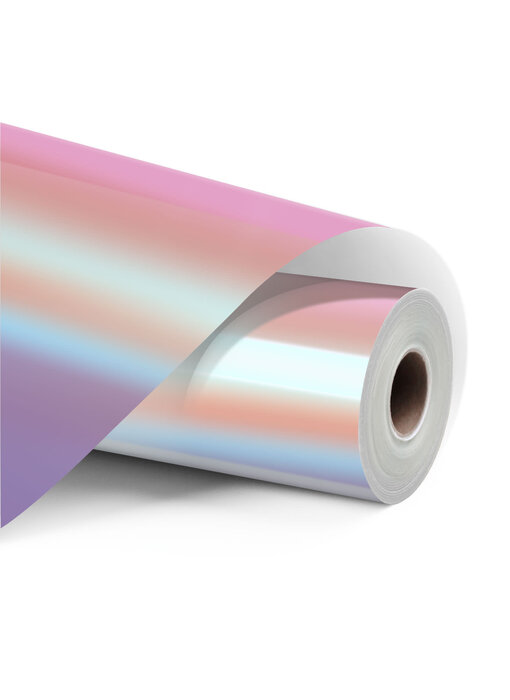 LOKLiK Permanent Adhesive Vinyl Holographic - Pink - 30.5 x 90 cm