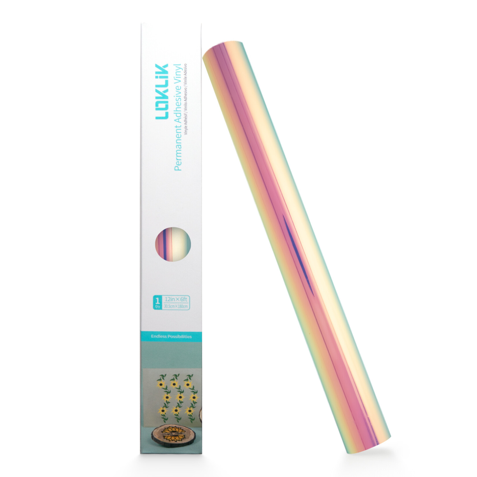 LOKLiK Permanent Adhesive Vinyl Holographic - Bluish Violet - 30.5 x 90 cm