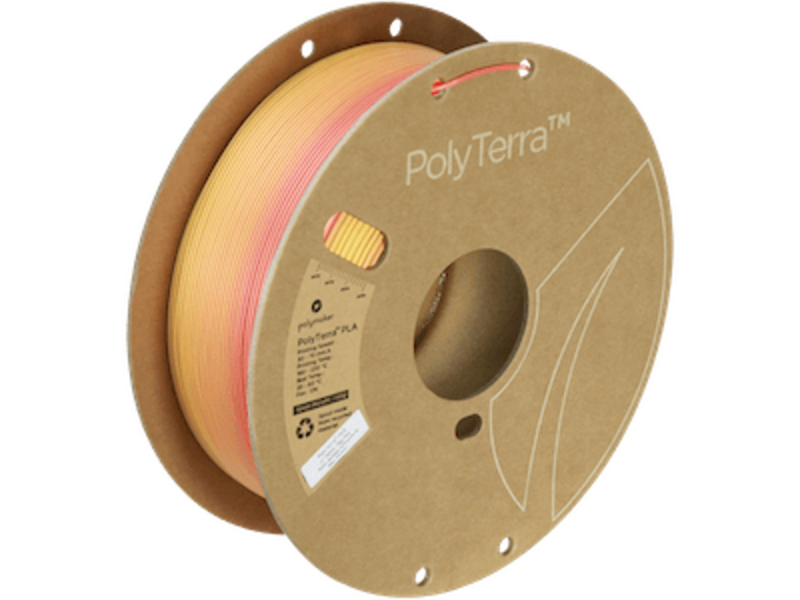 Polymaker PolyTerra Gradient PLA Fall (Orange-Lava Red) 1.75 Op = Op