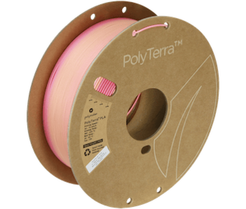 Polymaker PolyTerra Gradient PLA Spring (Pink-Peach) 1.75 Op = Op