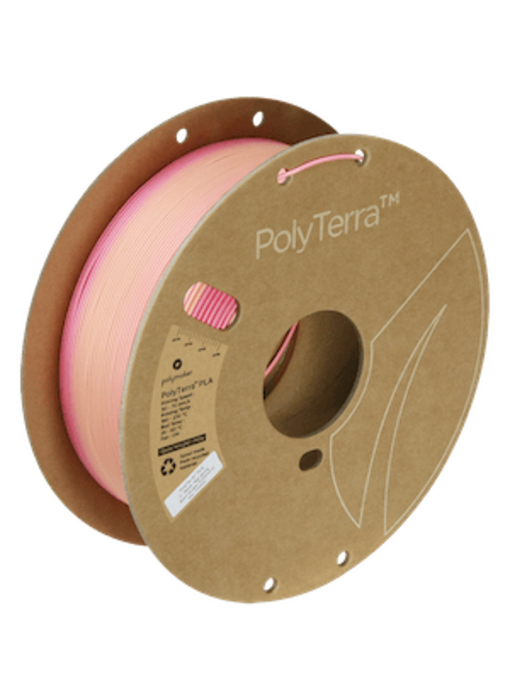 Polymaker PolyTerra Gradient PLA Spring (Pink-Peach) 1.75 Op = Op