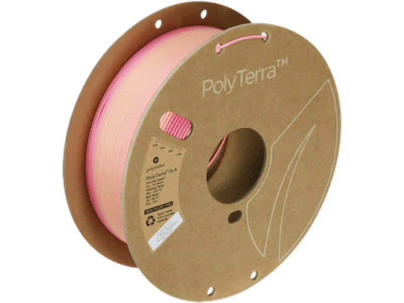 Polymaker PolyTerra Gradient PLA Spring (Pink-Peach) 1.75 Op = Op