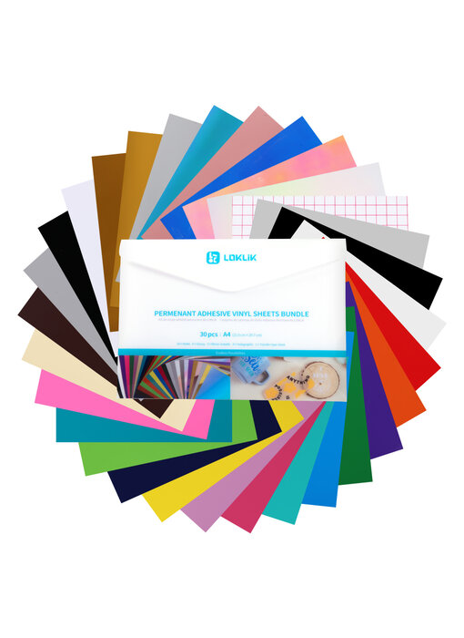 LOKLiK Permanent vinyl material bundle (A4)