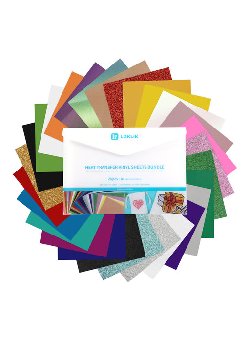 LOKLiK Heat Transfer Vinyl material bundle (A4)