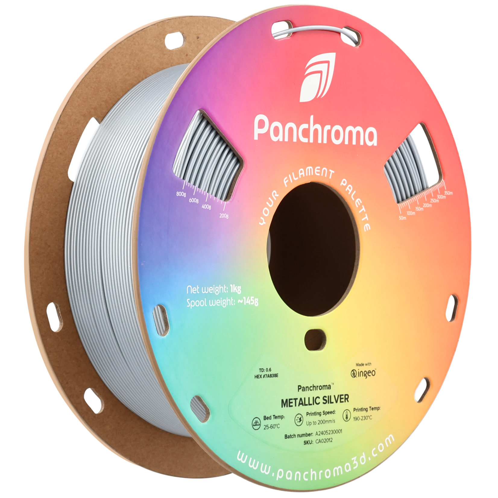 Polymaker Panchroma Metallic PLA - Metallic zilver