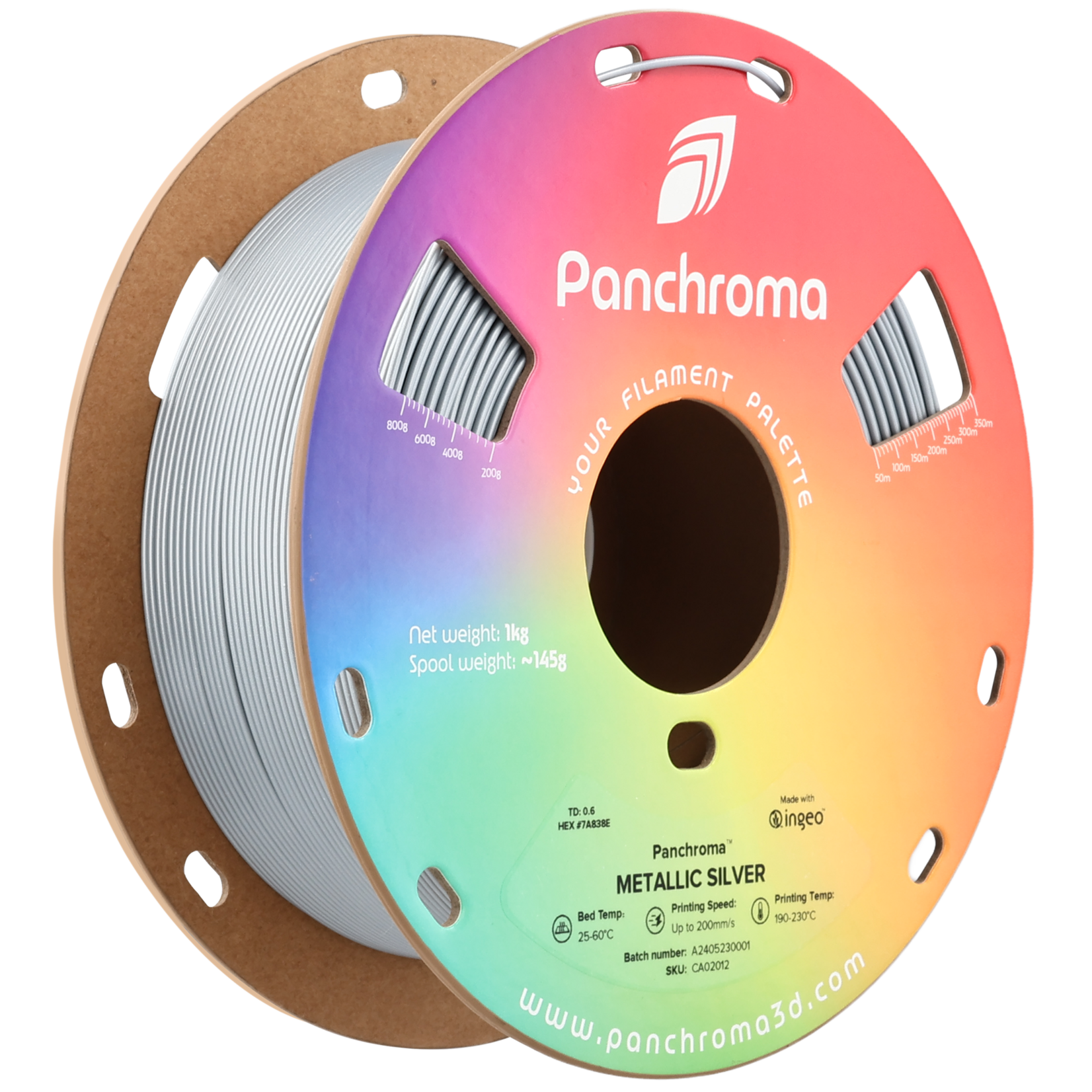 Polymaker Panchroma PLA Metallic Silver