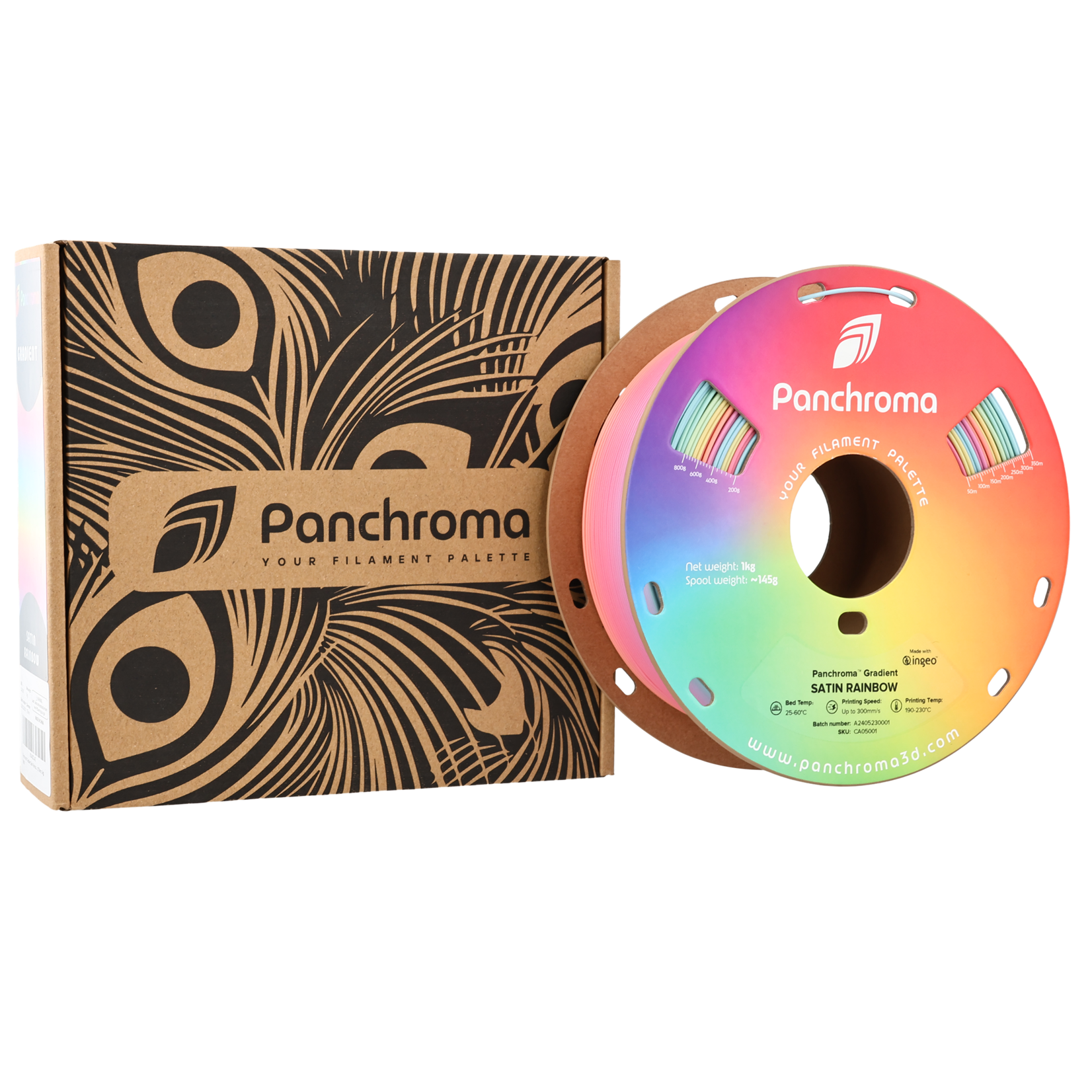 Polymaker Panchroma Gradient Satin PLA - Gradient Satin Rainbow