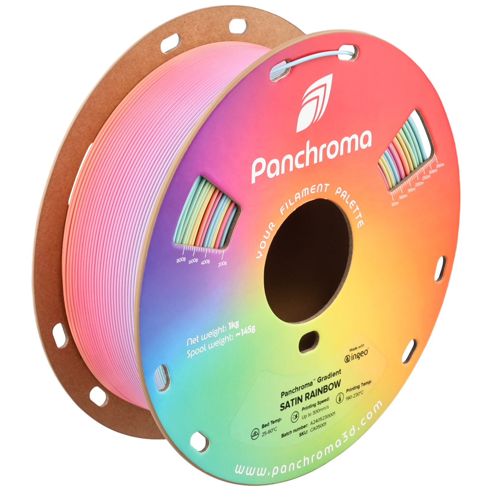 Polymaker Panchroma PLA Gradient Satin Rainbow