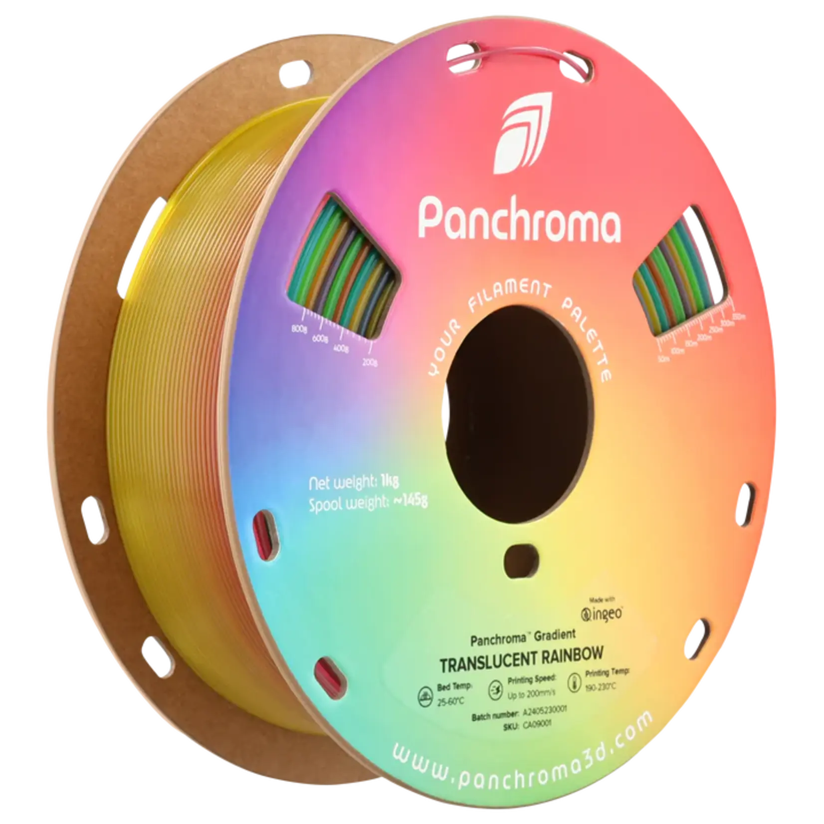Polymaker Panchroma Gradient Translucent PLA - Gradient Translucent Rainbow