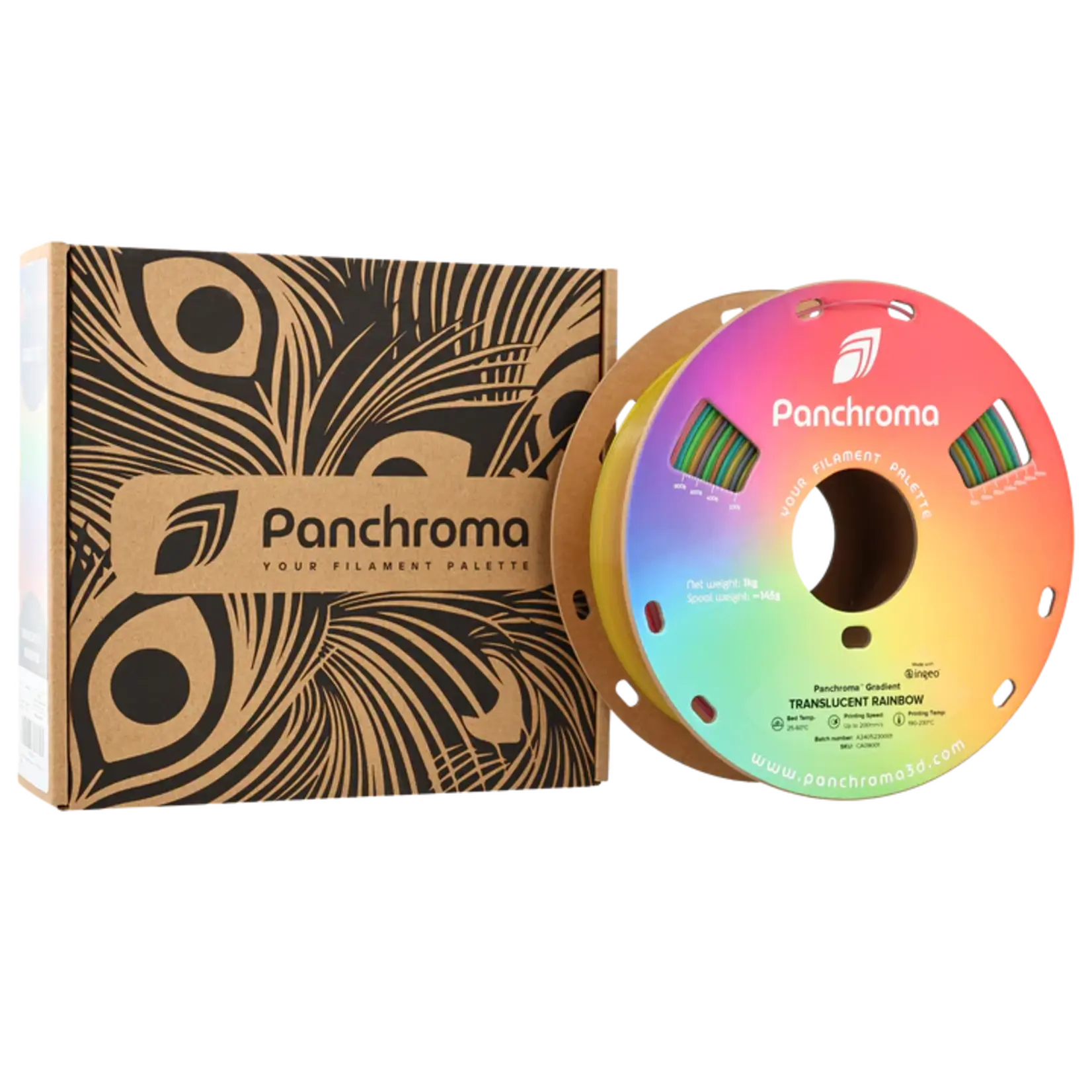 Polymaker Panchroma Gradient Translucent PLA - Gradient Translucent Rainbow