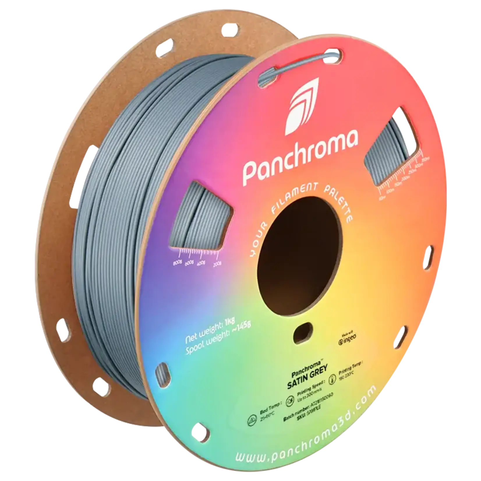 Polymaker Panchroma Satin PLA - Satijngrijs - 1,75 mm