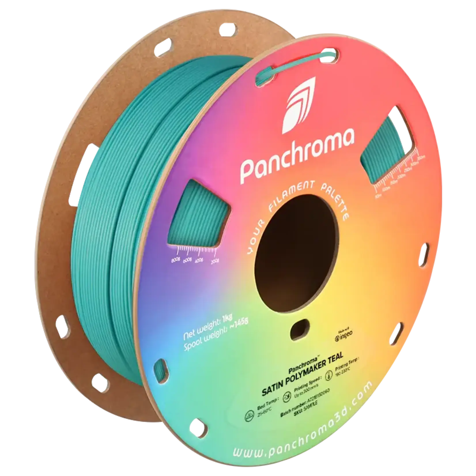 Polymaker Panchroma Satin PLA - Satijnblauwgroen - 1,75 mm