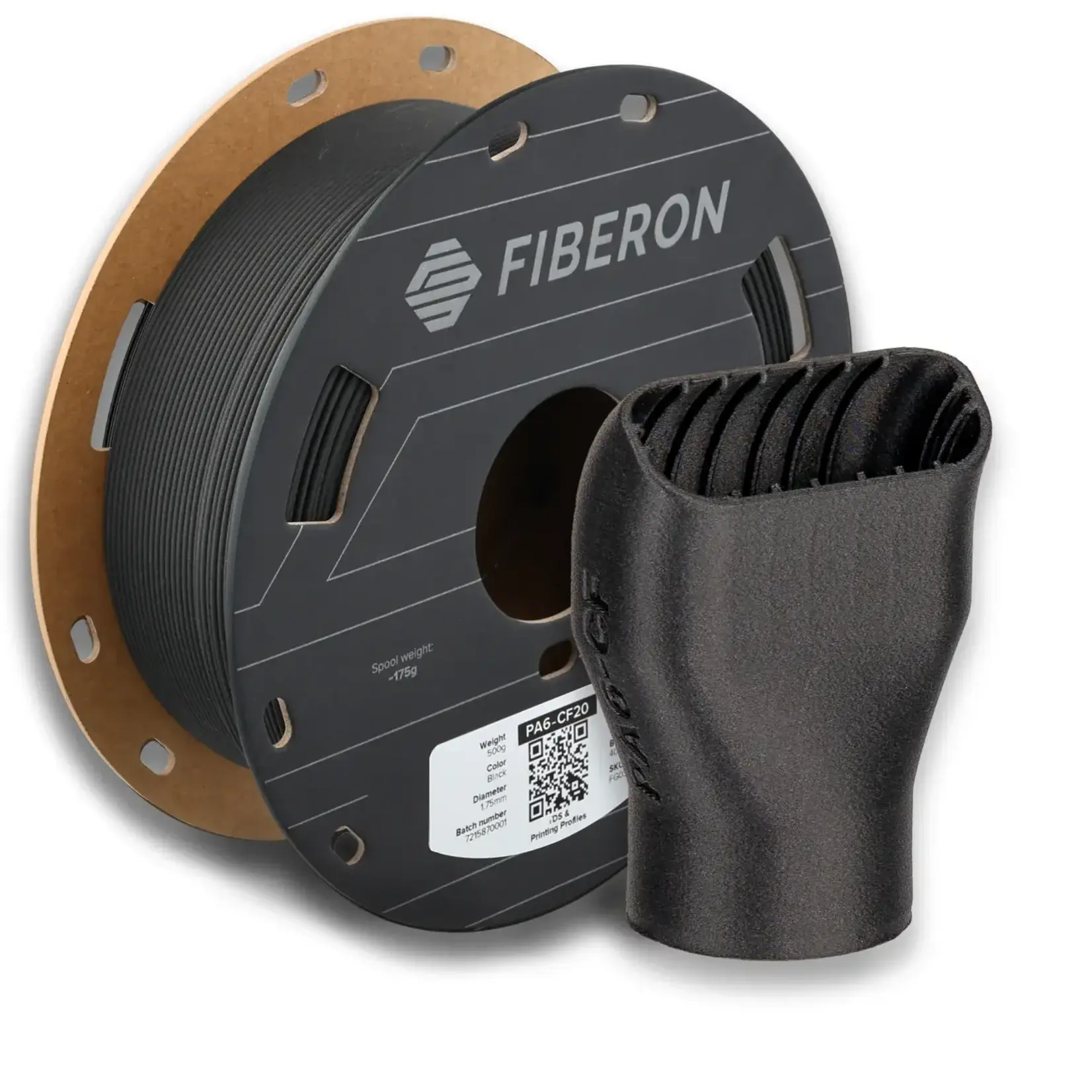 Polymaker Fiberon PA6-CF20 Black 500g 1.75 mm