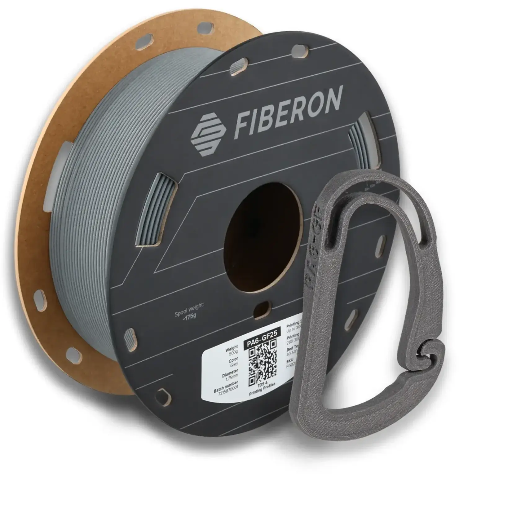 Polymaker Fiberon PA6-GF20 Grey 500g 1.75 mm