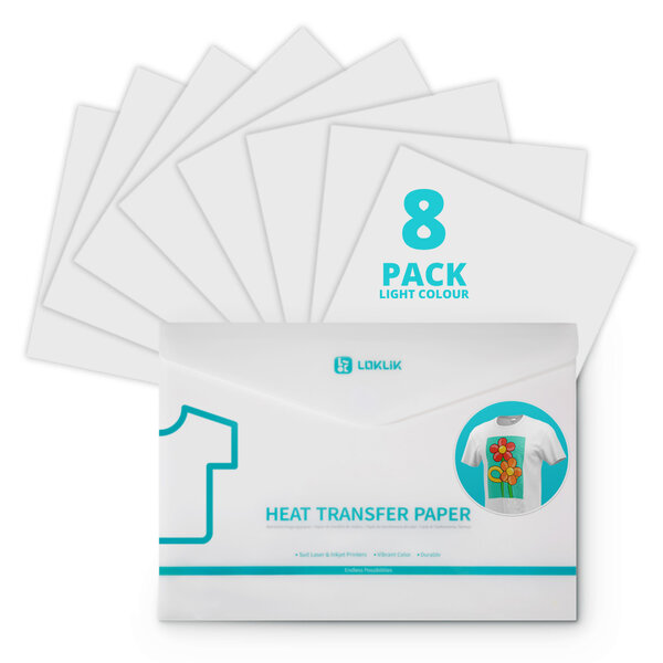 Transfer paper for light fabrics