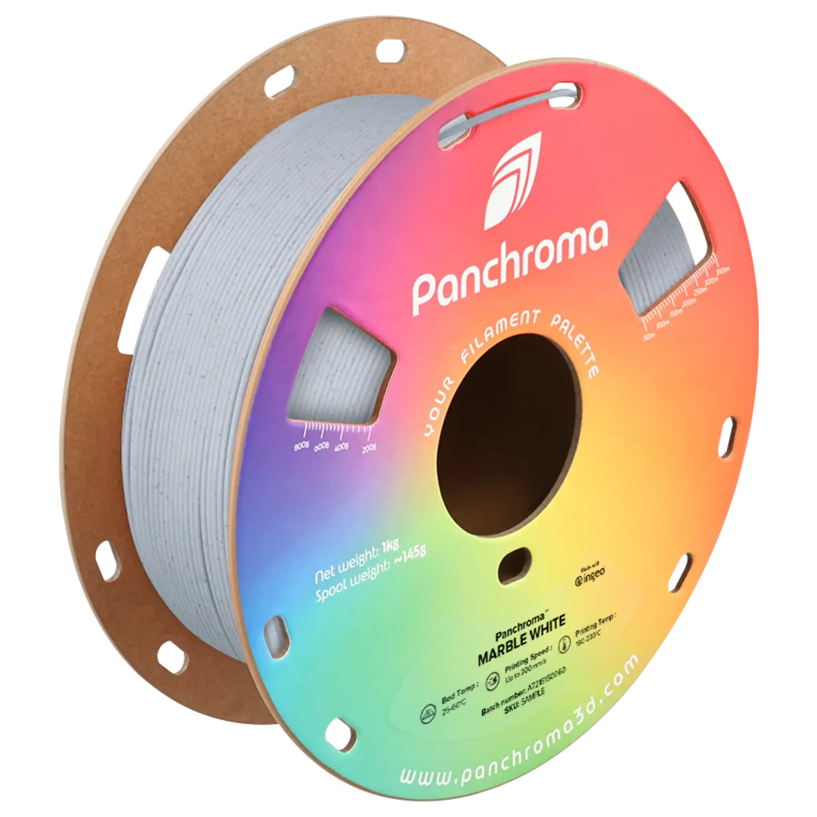 Polymaker Panchroma Marble PLA – Marmorweiß – 1,75 mm