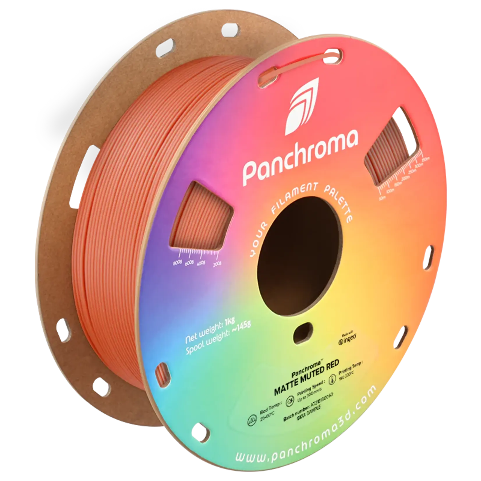 Polymaker Panchroma PLA mat gedempt rood 1,75 mm