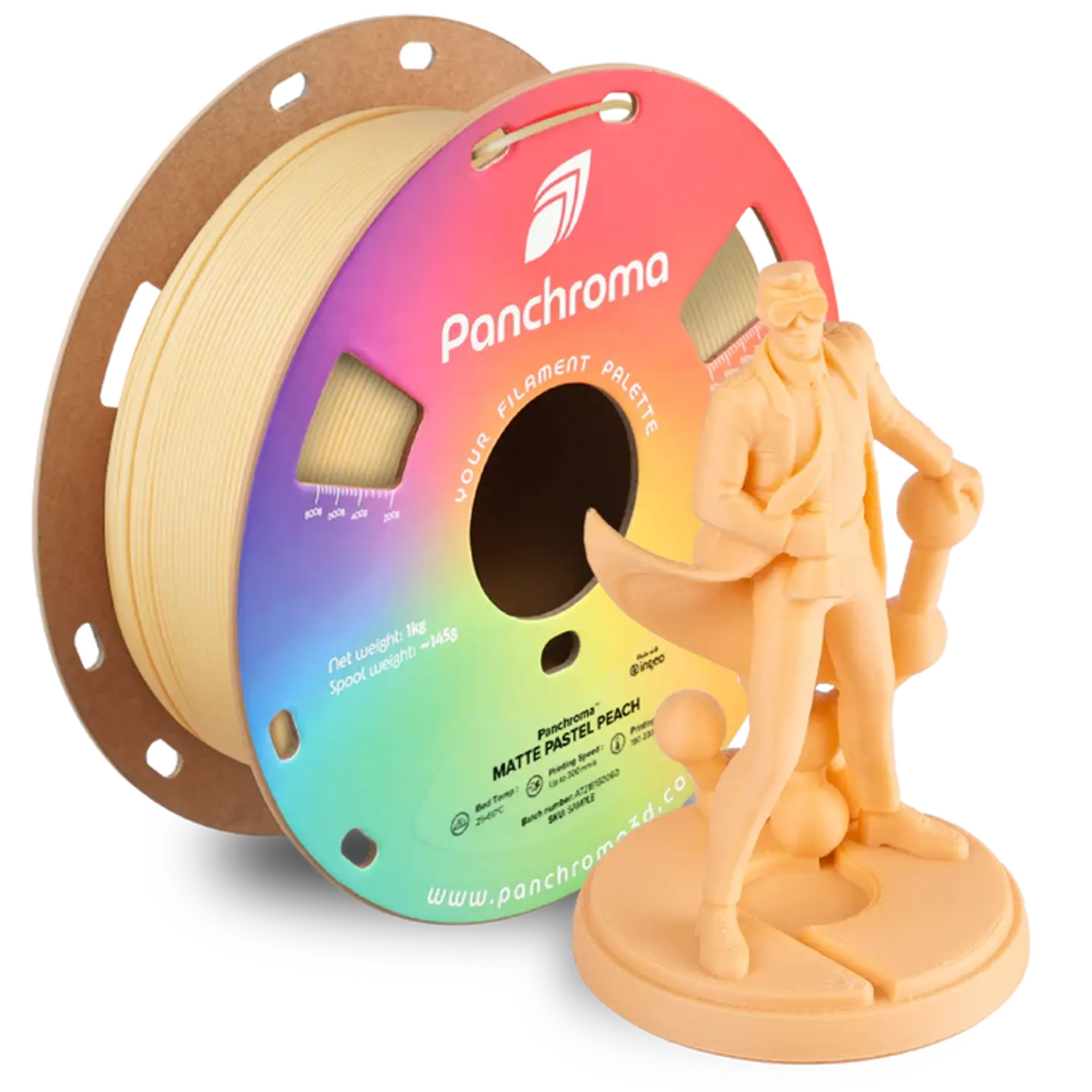 Polymaker Panchroma PLA mat pastelperzik 1,75 mm