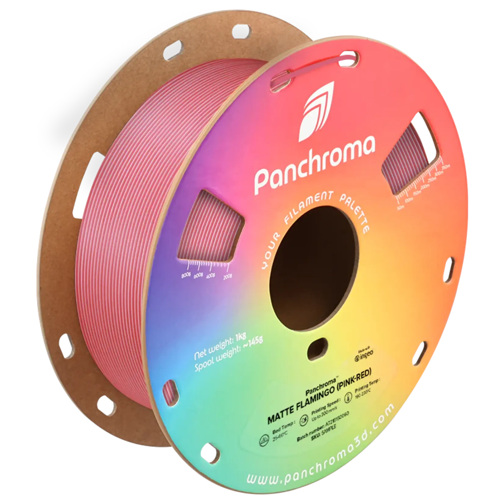 Polymaker Panchroma Dual Matte PLA - Dual Matte Flamingo (roze-rood) - 1,75 mm