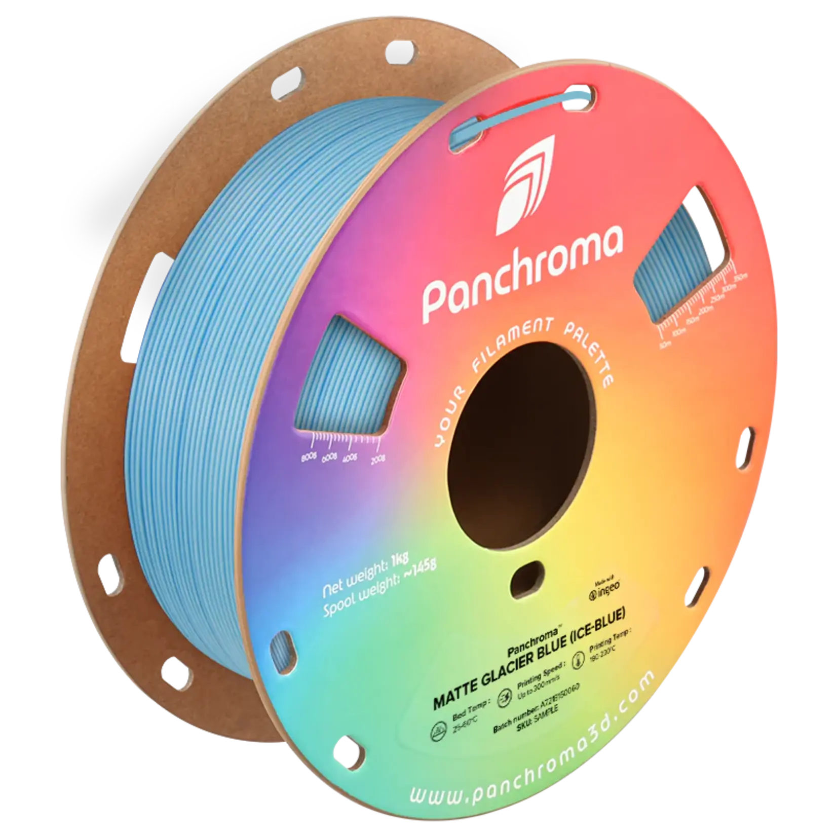 Polymaker Panchroma Dual Matte PLA - Dual Matte Glacier Blue (ijsblauw) - 1,75 mm