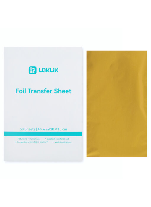 LOKLiK Foil Transfer Sheets - Gold - 50 pack