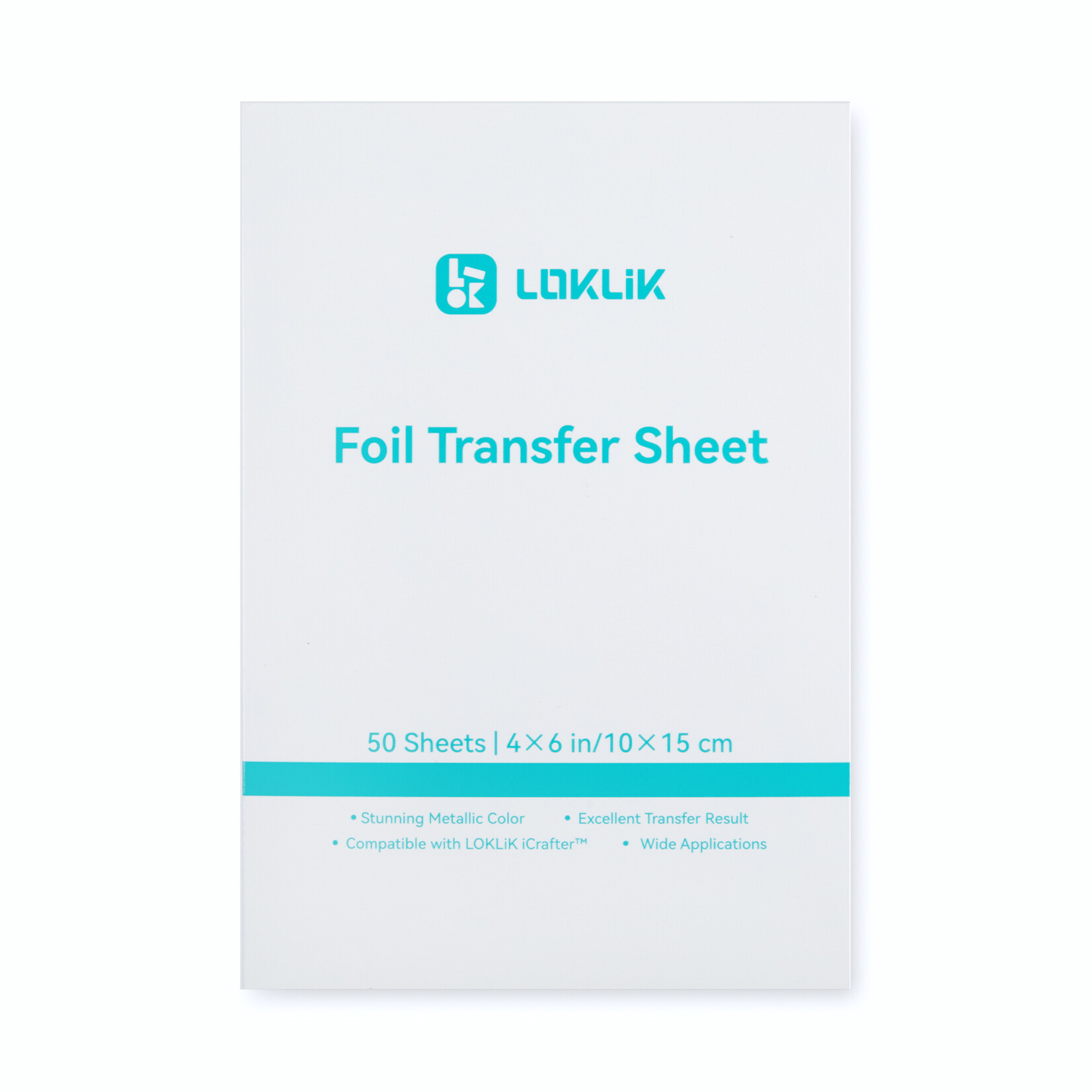 LOKLiK Foil Transfer Sheets - Silver - 50 pack