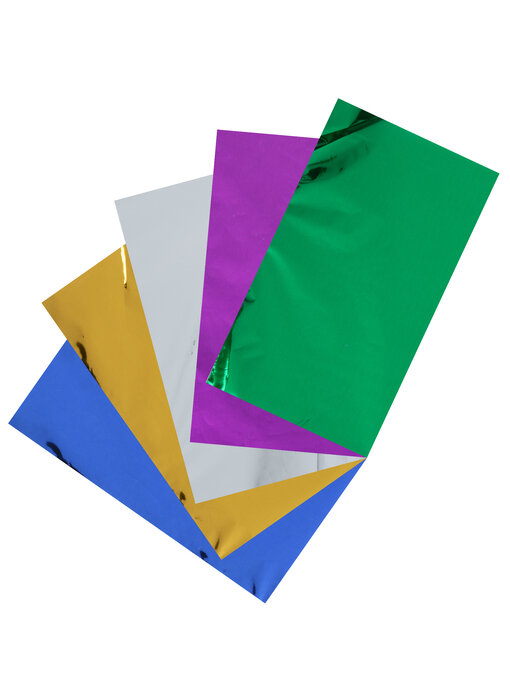 LOKLiK Foil Transfer Sheets - 5 Colors - 50 Pack