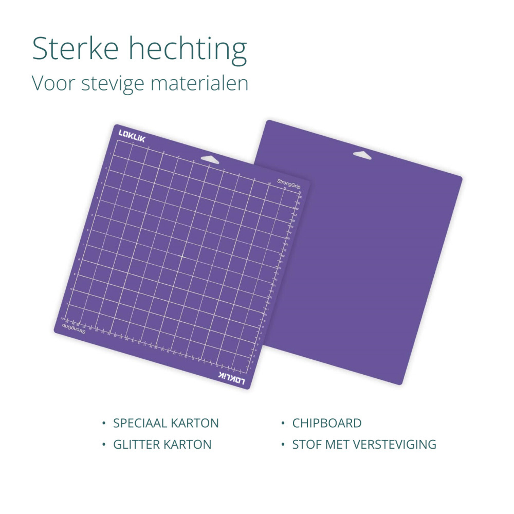 LOKLiK-snijmat, set van 3 - Paars, met stevige grip